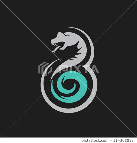 snake icon vector illustration concept design template snake icon vector illustration concept design template 114368852