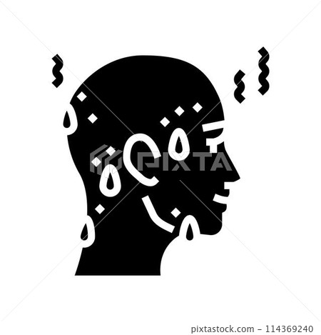 sweat sauna glyph icon vector illustration 114369240