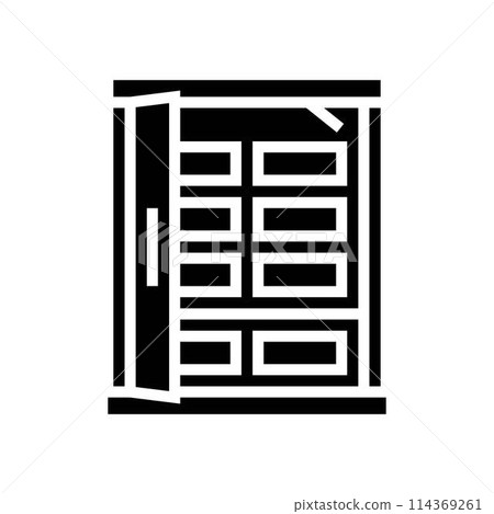 infrared sauna glyph icon vector illustration 114369261