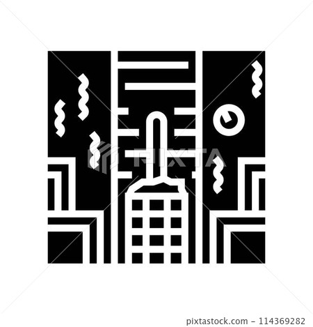 sauna glyph icon vector illustration 114369282