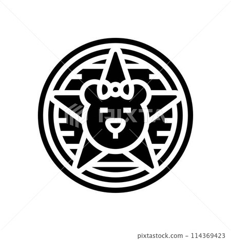 indie emo glyph icon vector illustration 114369423