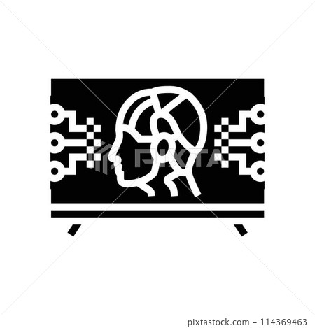 cyberpunk movie glyph icon vector illustration 114369463