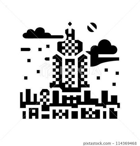 megacorporation cyberpunk glyph icon vector illustration megacorporation cyberpunk glyph icon vector illustration 114369468