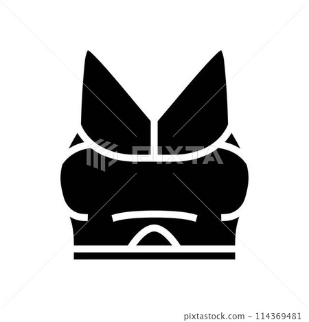 yoga top clothing glyph icon vector illustration 114369481