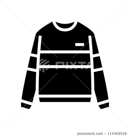 sweatshirt clothing glyph icon vector illustration sweatshirt clothing glyph icon vector illustration 114369526