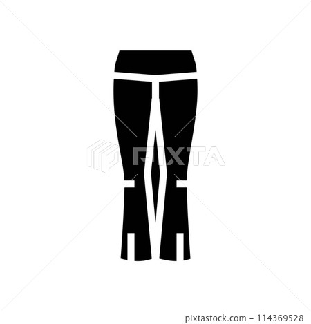 yoga pants clothing glyph icon vector illustration yoga pants clothing glyph icon vector illustration 114369528