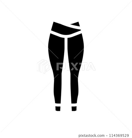 leggings clothing glyph icon vector illustration leggings clothing glyph icon vector illustration 114369529