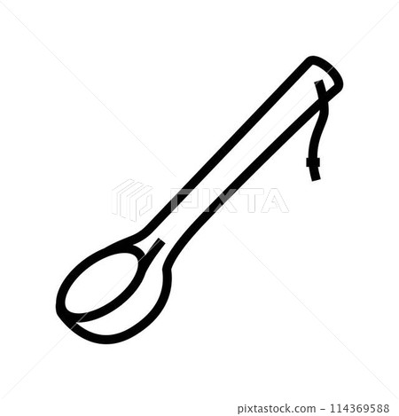 ladle sauna line icon vector illustration 114369588