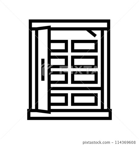 infrared sauna line icon vector illustration 114369608