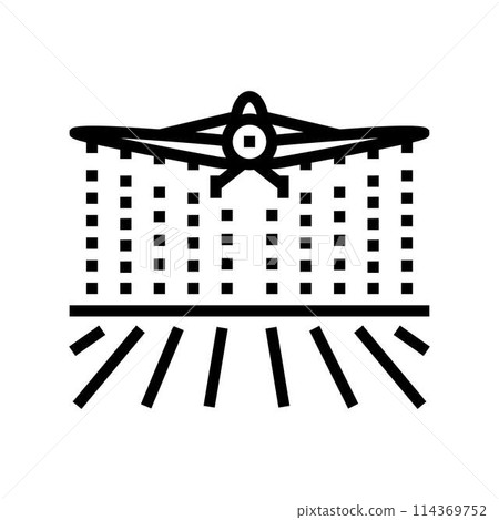 crop duster farmer line icon vector illustration crop duster farmer line icon vector illustration 114369752