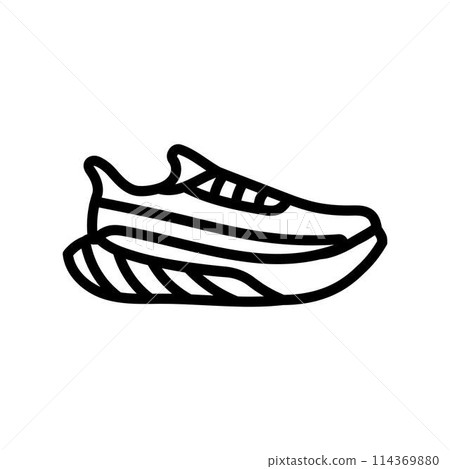 running shoes line icon vector illustration running shoes line icon vector illustration 114369880