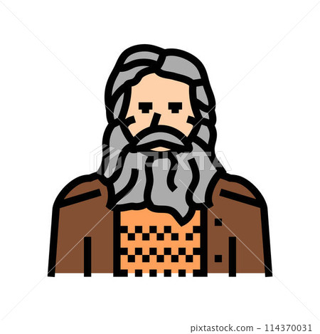 old man color icon vector illustration 114370031