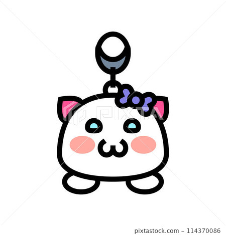 kawaii accessories color icon vector illustration kawaii accessories color icon vector illustration 114370086