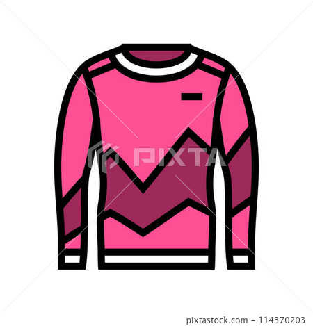 compression clothing color icon vector illustration 114370203