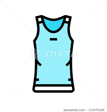 tank top clothing color icon vector illustration 114370206
