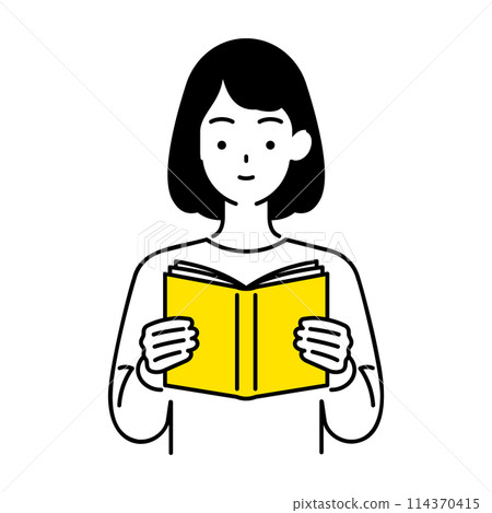 喜歡閱讀的女人的插圖 喜歡閱讀的女人的插圖 114370415