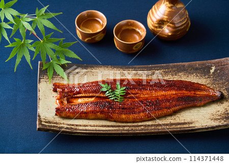 Grilled eels 114371448