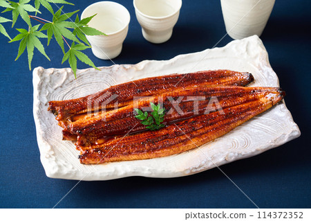 Grilled eels 114372352