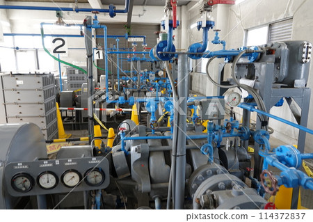 這是長野縣水道局淨水廠的一景。 114372837