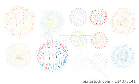 Fireworks transparent material 114373141