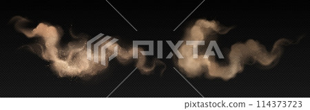 Dirt sand dust, desert powder with smoke effect Dirt sand dust, desert powder with smoke effect 114373723