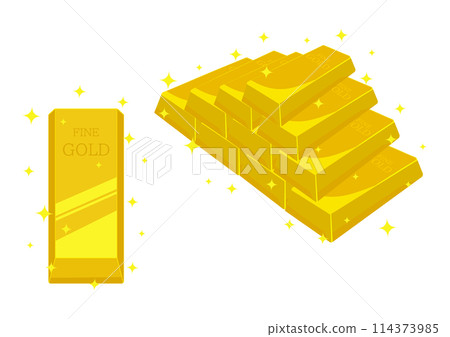 Many gold bars Many gold bars 114373985
