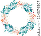 Vibrant leaf wreath Vibrant leaf wreath 114374507
