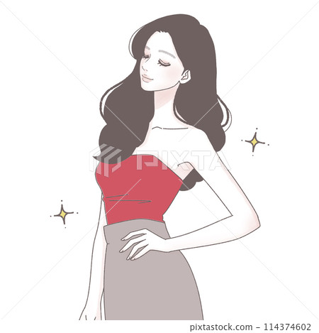 婦女和女孩插畫素材 婦女和女孩插畫素材 114374602