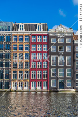 Damrak streetscape, Amsterdam, Netherlands Damrak streetscape, Amsterdam, Netherlands 114374633