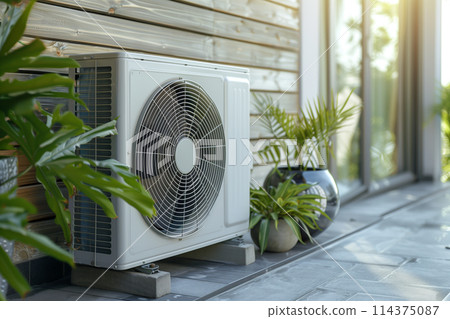 Eco-Friendly Air Source Heat Pump in Urban Residence 114375087