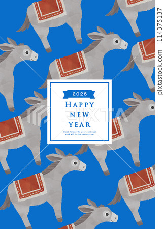 2026年新年賀卡模板 2026年新年賀卡模板 114375137
