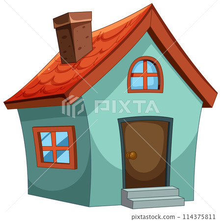 Cozy Cartoon Style Family Home Cozy Cartoon Style Family Home 114375811