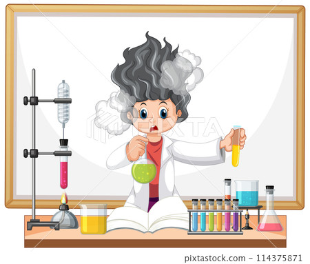 Young Scientist Conducting Exciting Experiments Young Scientist Conducting Exciting Experiments 114375871