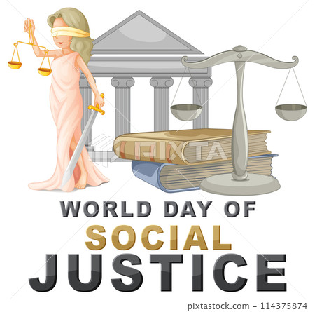World Day of Social Justice Illustration World Day of Social Justice Illustration 114375874
