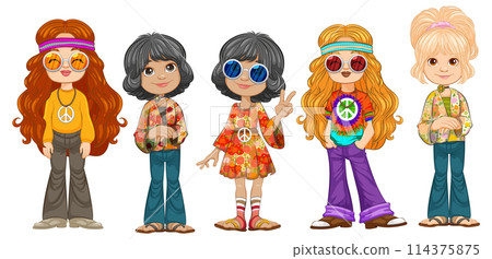 Colorful 1970s Inspired Children's Fashion Colorful 1970s Inspired Children's Fashion 114375875