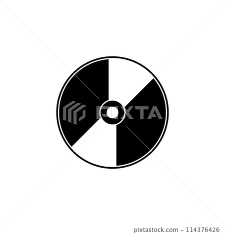 Compact Disc Flat Vector Icon Compact Disc Flat Vector Icon 114376426