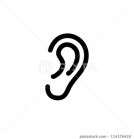 Ear Flat Vector Icon Ear Flat Vector Icon 114376428