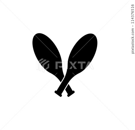 Juggling Clubs, Circus Skittles Flat Vector Icon Juggling Clubs, Circus Skittles Flat Vector Icon 114376516