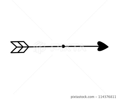 Cute doodle arrow Cute doodle arrow 114376811