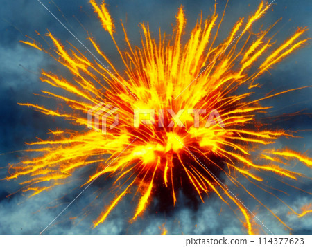 A thermonuclear weapon, fusion weapon or hydrogen bomb H bomb. Radiation pressure exerted by the large quantity of X-ray photons. Nuclear war. Explosion. Clouds of smoke and ash. Generated by AI 114377623