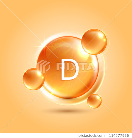 Vitamin d and structure. vitamin complex with chemical formula from nature. beauty treatment nutrition skin care design. Medical and scientific concepts. vector design. 114377926