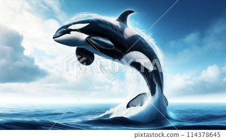 Jumping Killer Whale 2 114378645