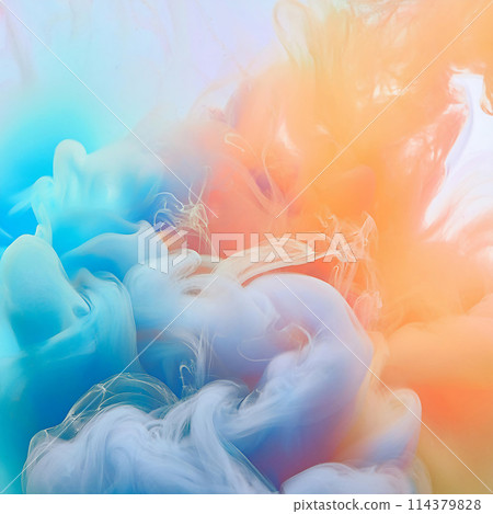 Soft and colorful pastel soft smoke 114379828