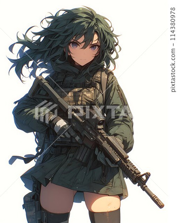 Airsoft anime-style character AI 114380978