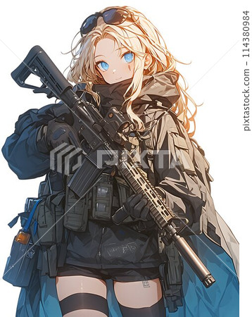Airsoft anime-style character AI 114380984