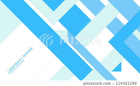 Geometric background material combining various squares and triangles 114381299