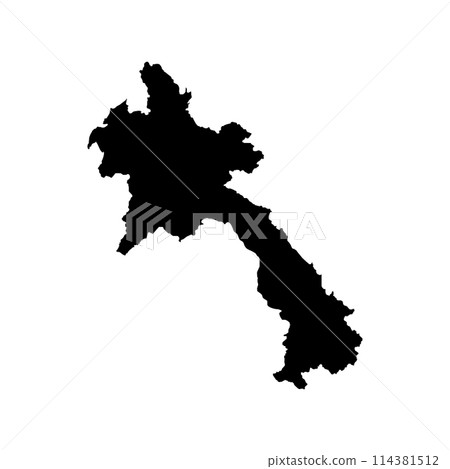 Laos map icon 114381512