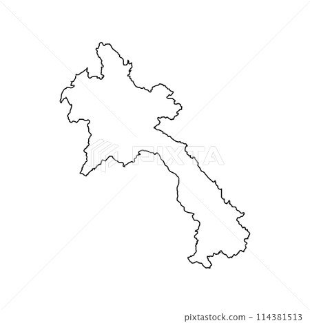 Laos map icon Laos map icon 114381513