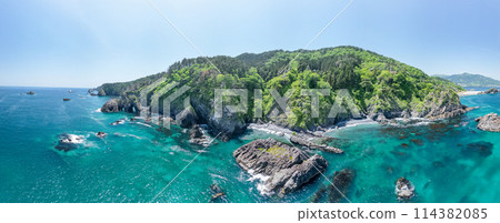 「岩手縣」用無人機鳥瞰穴取磯週邊全景 114382085