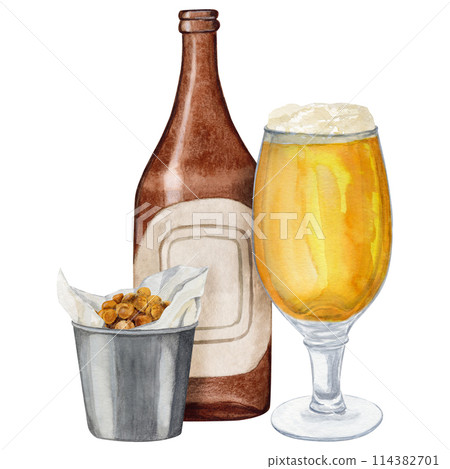 beer, glass, lager 114382701